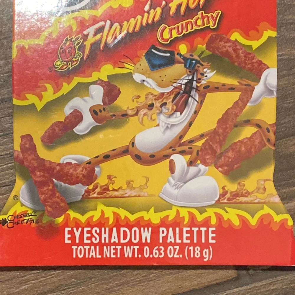 Cheetos Flamin Hot Eyeshadow Palette Brand New Hot Colors!